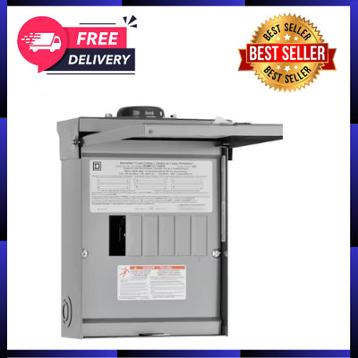 Homeline 100 Amp 6-Space 12-Circuit Outdoor Main Lug Load Center