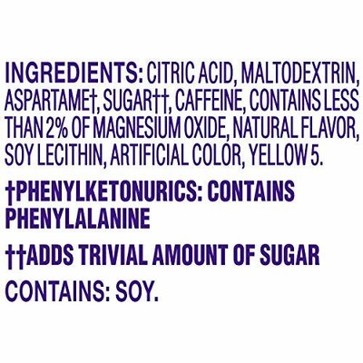 Crystal Light Citrus Naturally Flavored Powdered Drink Mix with Caffeine 10 c...