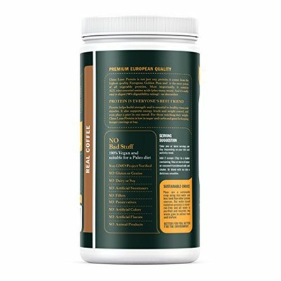 Nuzest Clean Lean Protein Premium Vegan Powder Real Coffee, 40 Servings, 2.2 lb