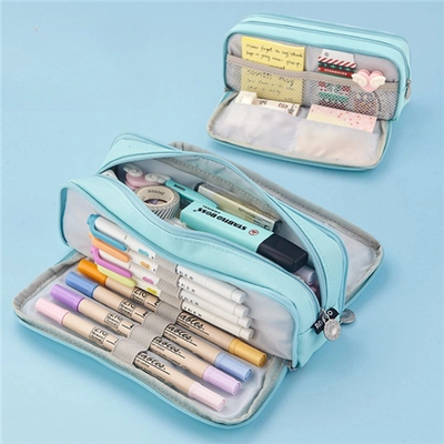 Pencil Case for Girls Boys Large Pencil Cases Big Capacity with 3 Compartments