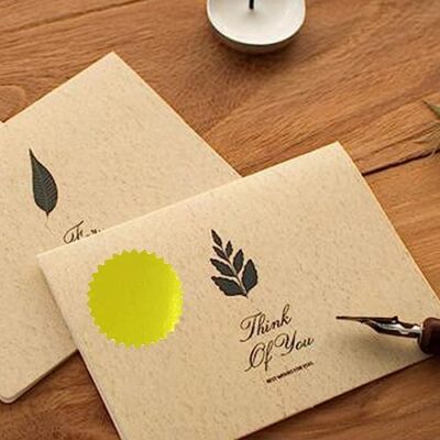 300 Pack 2 Inch Round Gold Foil Seal Stickers for Certificates Sealing Labels