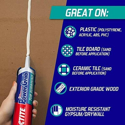 Loctite Power Grab Tub Surround Construction Adhesive, 10 ...