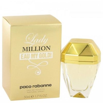  Lady Million Eau My Gold 1.7 oz EDT Spray by Paco Rabanne For women NIB Sealed