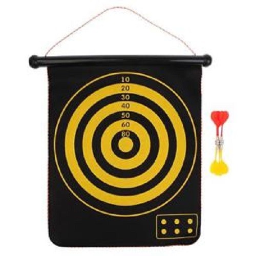 17'' Double-faced Magnetic Dart Board Set w/ Darts Dartboard Party Game Toys