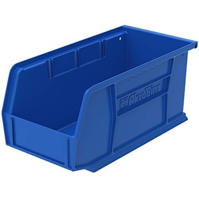  30230 AkroBins Plastic Storage Bins, Space-Saving Stackable Blue Containers