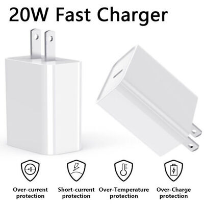 20W USB C TYPE C PD Fast Charger Adapter for iPhone 13 11 12 12 15 Pro Max US