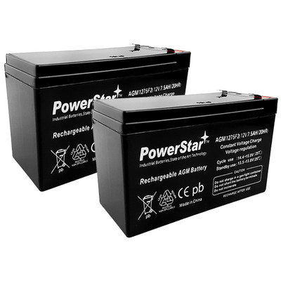2-Pack 12V 7.5AH Battery RAZOR Scooter ES300 E200 E300 Bella Betty Daisy Vapor