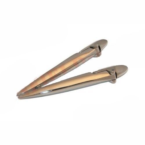 Bonnet Hood Hinges Set + Washers Chrome Plated Pair Morris Oxford 2 Units 