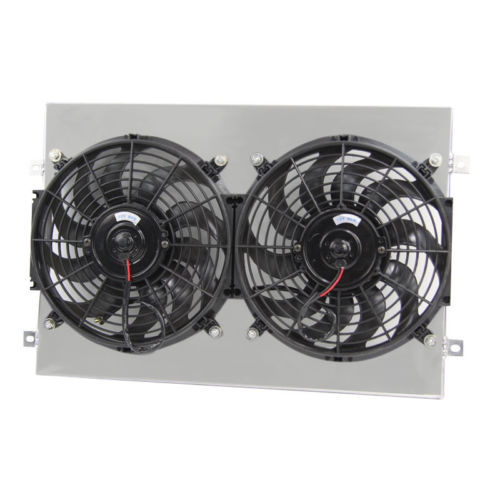 ASI 4-Row Aluminum Radiator W/ Fan Shroud & Relay – 1963–1968 Chevy Impala, El Camino, Chevelle