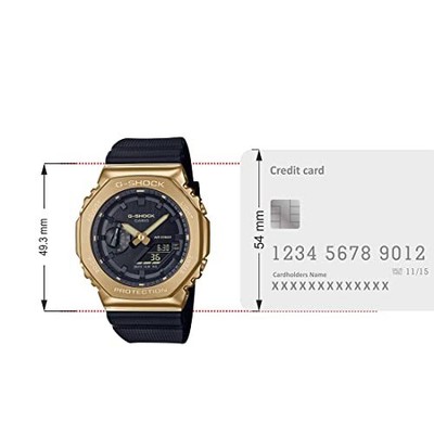 Pre-owned Casio G-shock Analog-digital Black Dial Men Gm-2100g-1a9dr (g1278)
