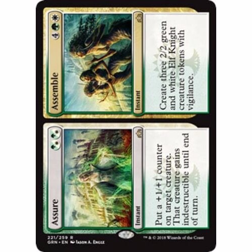 + Assure / Assemble Near Mint Englisch Guilds Of Ravnica Rare Mtg Magic +