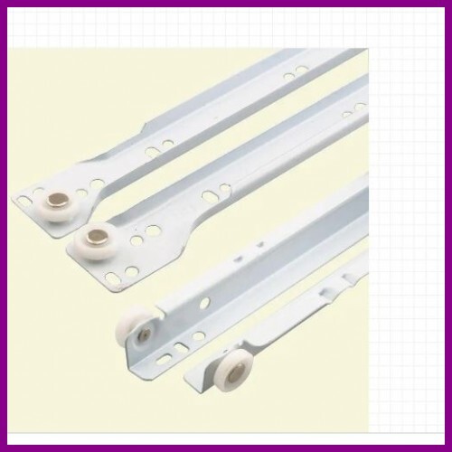 17-3/4 In. White Painted Steel Bottom-Mount Self-Closing Dra