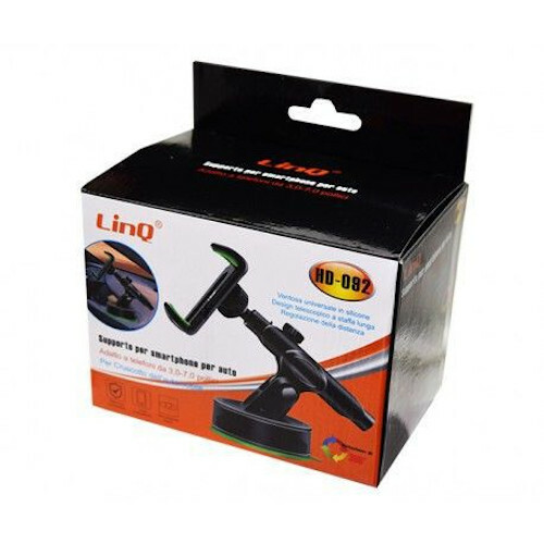 Supporto Da Auto Con Base Cruscotto Smartphone Gps Mp3 Mp4 Linq hd-092