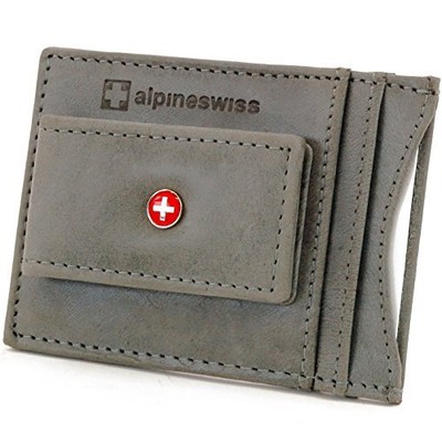 Alpine Swiss By Kupit Na Ebay V Amerike Lot 263825985144 - alpine swiss mens wallet leather money clip thin slim front pocket wallet gray foto