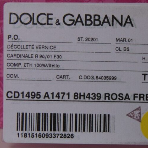 Pre-owned Dolce & Gabbana Shoes Light Pink Patent Leather Pumps Heels Eu39.5 / Us9 800usd