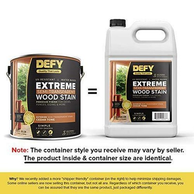 Defy Extreme Wood Stain Light Walnut 1-gallon