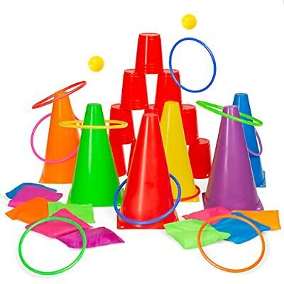 Carnival Set - 38 Piece Ring Toss And Obstacle Course