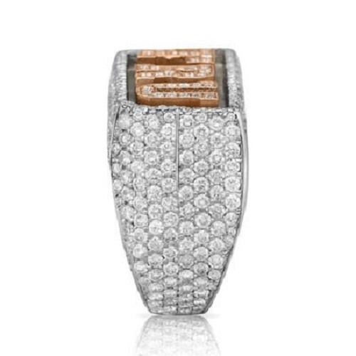 Pre-owned Tru 1.65 Ct Round Cubic Zirconia Men's Custom  Name Pendant In 925 Silver In White