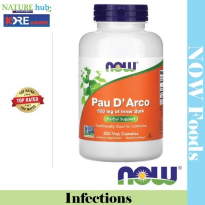 NOW Foods, Pau D' Arco, 500 mg, 250 Veg Capsules