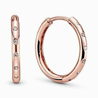 Pandora droplets hoop best sale earrings