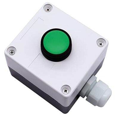 Momentary Push Button Switch Station Box Exit Button Switch ABS Weatherproof for