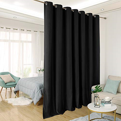 Deconovo Wide Blackout Curtain For Sliding Glass Door Room Divider