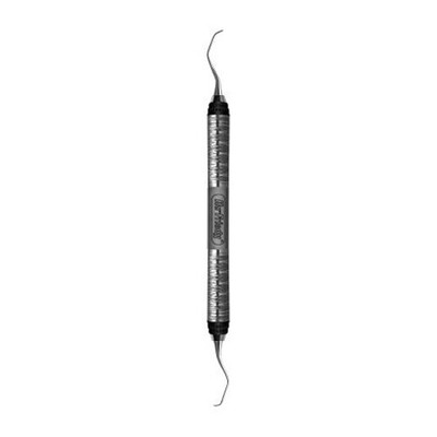 HU-FRIEDY #13/14 AFTER FIVE CURETTE RIGID #7 SATIN STEEL COLOURS HANDLE (x4)