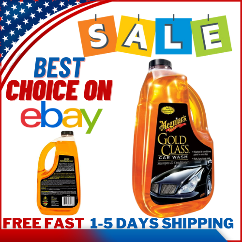 Meguiar's G7164 Gold Class Car Wash Shampoo & Conditioner Soap - 64 oz.