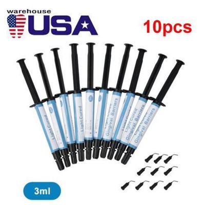 Dental Gum Dam Gingival Barrier Protection Gel Syringe Tip Teeth Whitening /CE