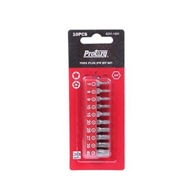 TORX PLUS IPR 5-Point Tamper-Proof Security Bits (IPR 7-IPR 40), 25mm, 10 PCS