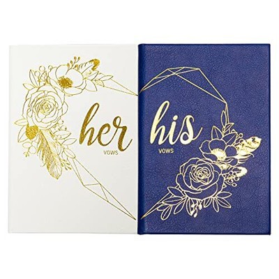 COFICE Vow Books for Wedding, His and Hers Marriage Vows to Remember Renewal ...