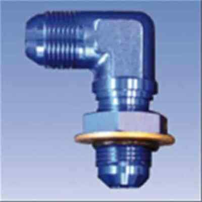 Milodon 21468 Bulkhead Fitting -12an 90 Includes Washer Jam Nut & O-Ring For Oil