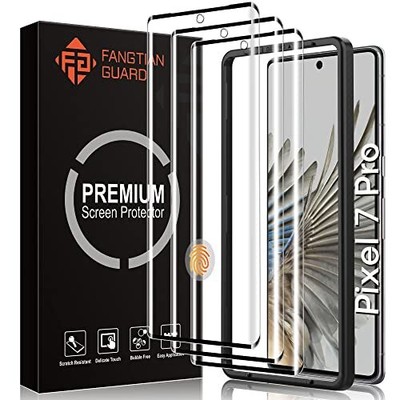 [3-Pack] FANGTIAN 3D Curved for Pixel 7 Pro Screen Protector Tempered Glass, ...