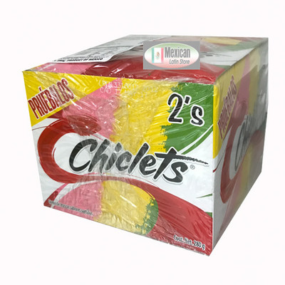 Adams Gum 75 x 2 units - Chiclets Mix flavors Mexican gum 75
