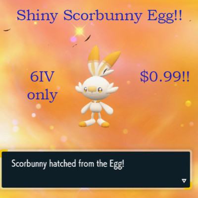 Pokemon Scarlet & Violet Shiny Scorbunny Egg!!