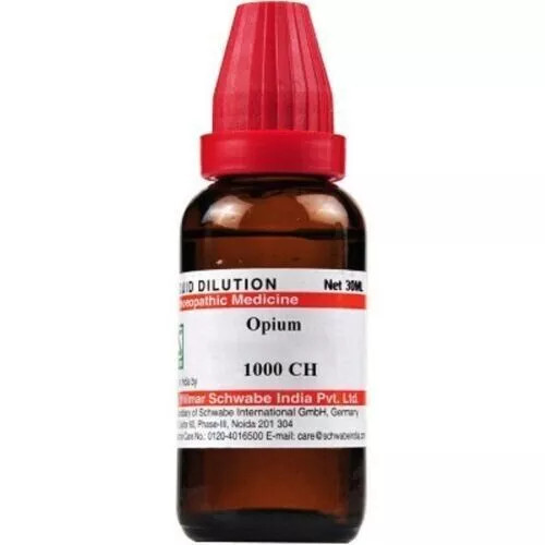 Willmar Schwabe India OPIUM 1M (1000 CH) (30ml) Homeopathic Remedies