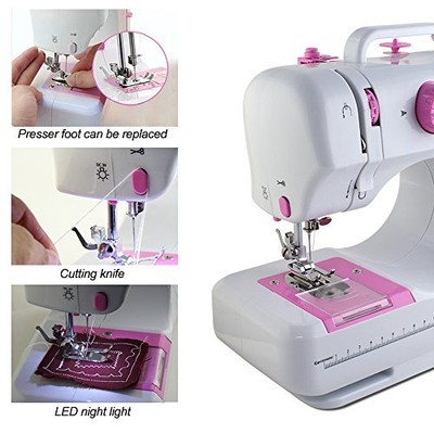 Nex NEX Sewing Machine Children Present Portable Crafting Mending W/ 12