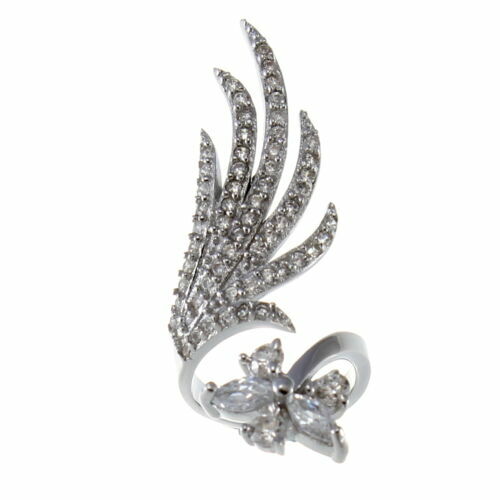 Anelli di bigiotteria zircone cubici di argento in cristallo