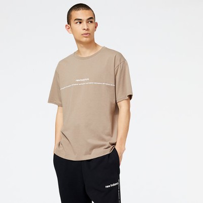 

Мужская футболка с рисунком NB Essentials New Balance, Коричневый