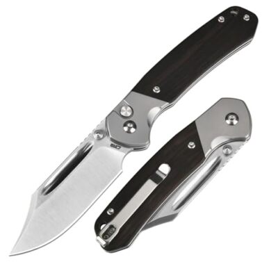 CJRB Bowie Pyrite Pocket Knife, 3.15''