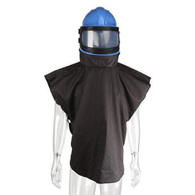 Sandblaster Helmet Safe Air Feed Sandblast Helmet with Protective Shoulder