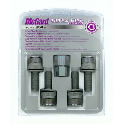 Flache Muttern mit freier Scheibe, Kit 4 St. - Ultra-High Security - D020