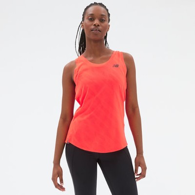

Женская жаккардовая майка New Balance Q Speed, красная, размер, Красный
