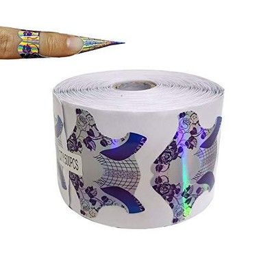 500Pcs Laser Nail Forms Gel Polish Extension Forms Acrylic Tips Nail Art Deco...