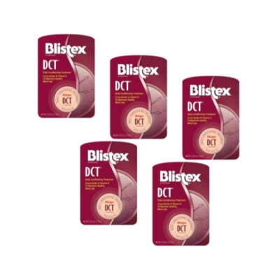 5 Pack Blistex Dct Daily Conditioning Treatment For Lips 0.25 Oz Each
