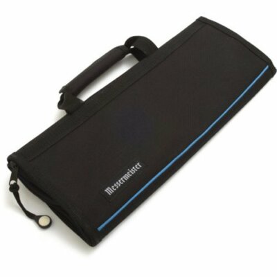  Messermeister 6- Pocket Padded Nylon Knife Culinary Roll Up 1066-6/B  Black