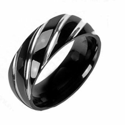 Men's Infinity Loop Ring TungstenMasters 8mm Titanium Infinity Wedding Band - Brushed & Polished Men's Ring Men's Comfort Fit Ring