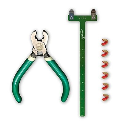 Bow String Nocking Points Set – T Square Ruler with Plier for Recurve and Com...