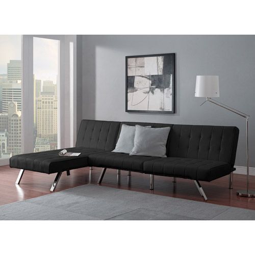 Set Sleeper Convertible Sectional Futon Chaise Lounge Furnit