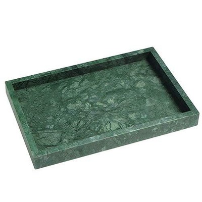 Natural Marble Storage Vanity Tray Cosmetics Jewelery Tray Kitchen Organizer Cof